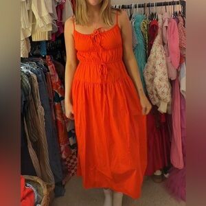 Women's Orange Summer Dress